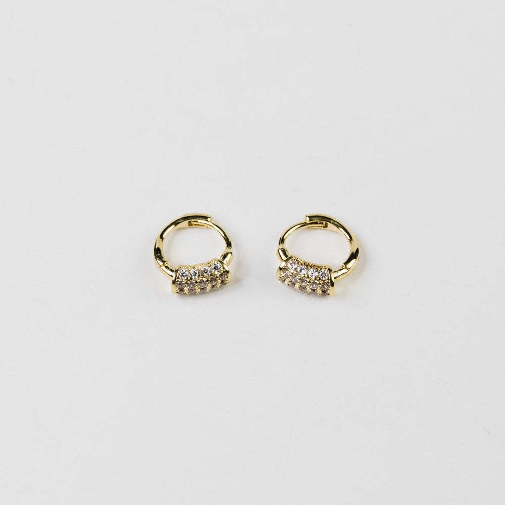 Mini Cz Clicker Earrings