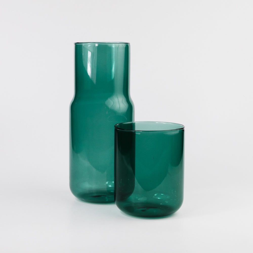 Tinted Glass Carafe - Forest