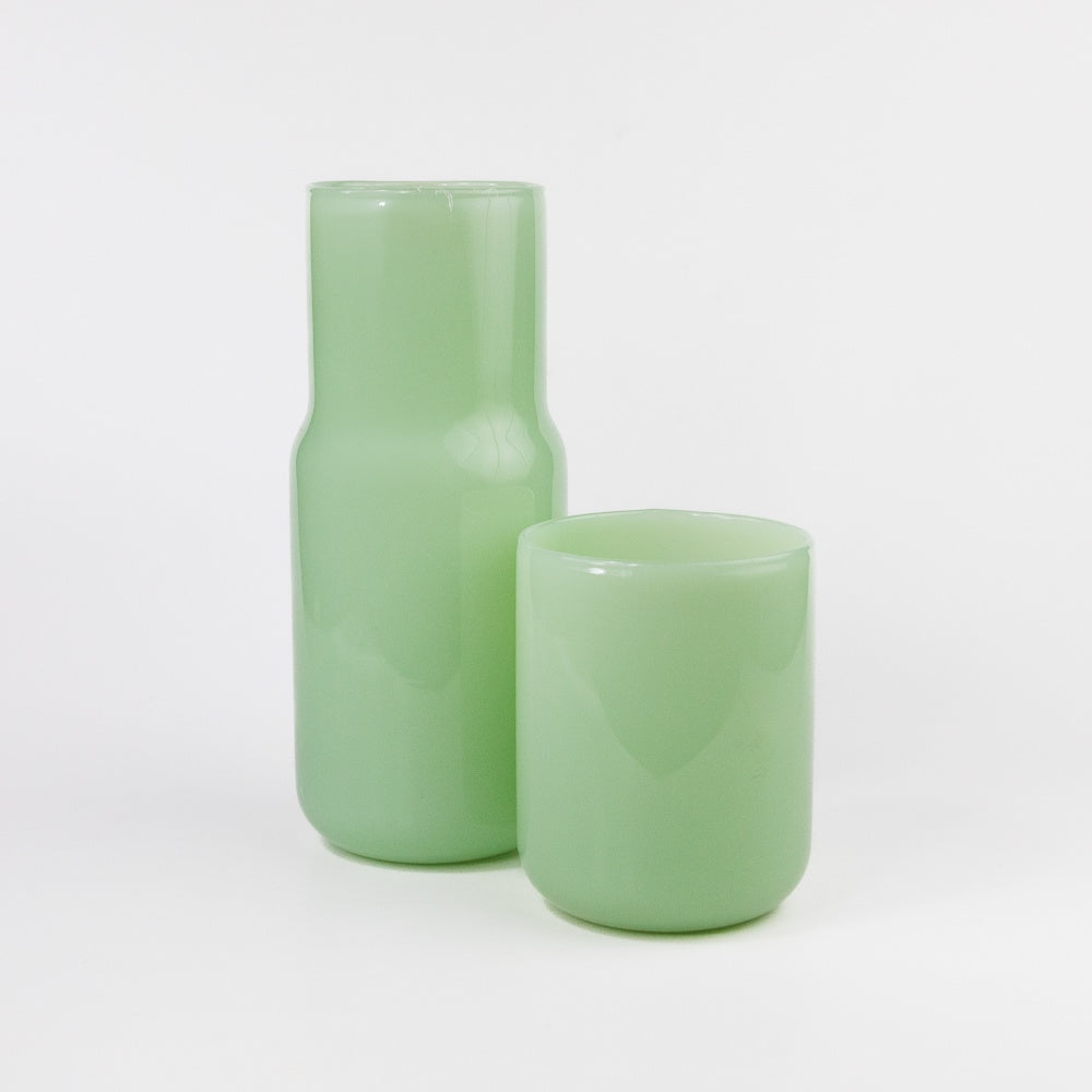 Tinted Glass Carafe - Jade