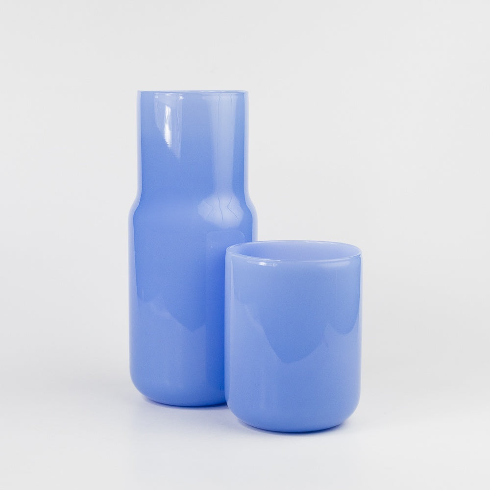 Tinted Glass Carafe - Periwinkle