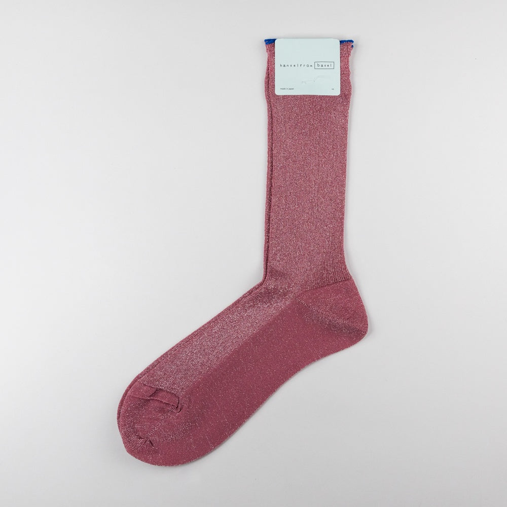 Lumiesta Lettuce Cuff Crew Socks - Pink