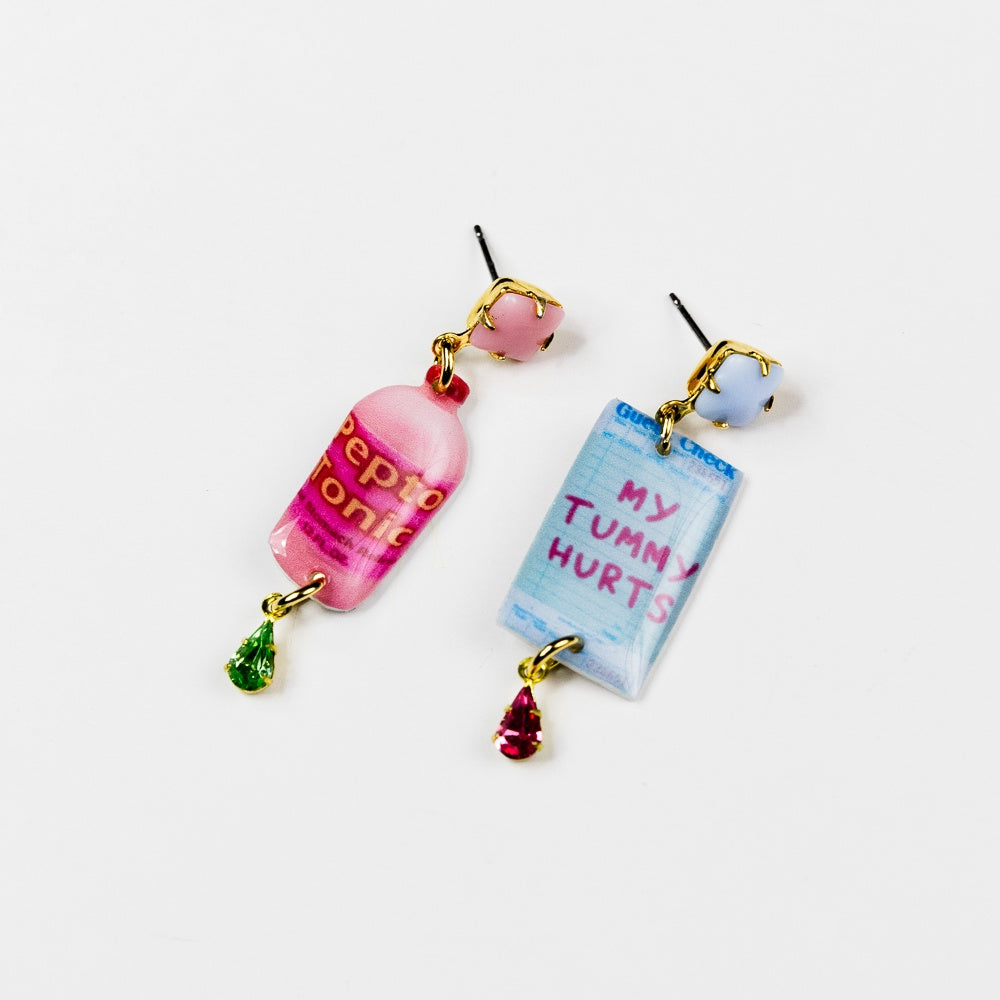 my tummy hurts dangle set