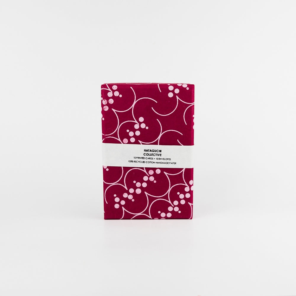 Greeting Card Set in Box - SAANP PLUM
