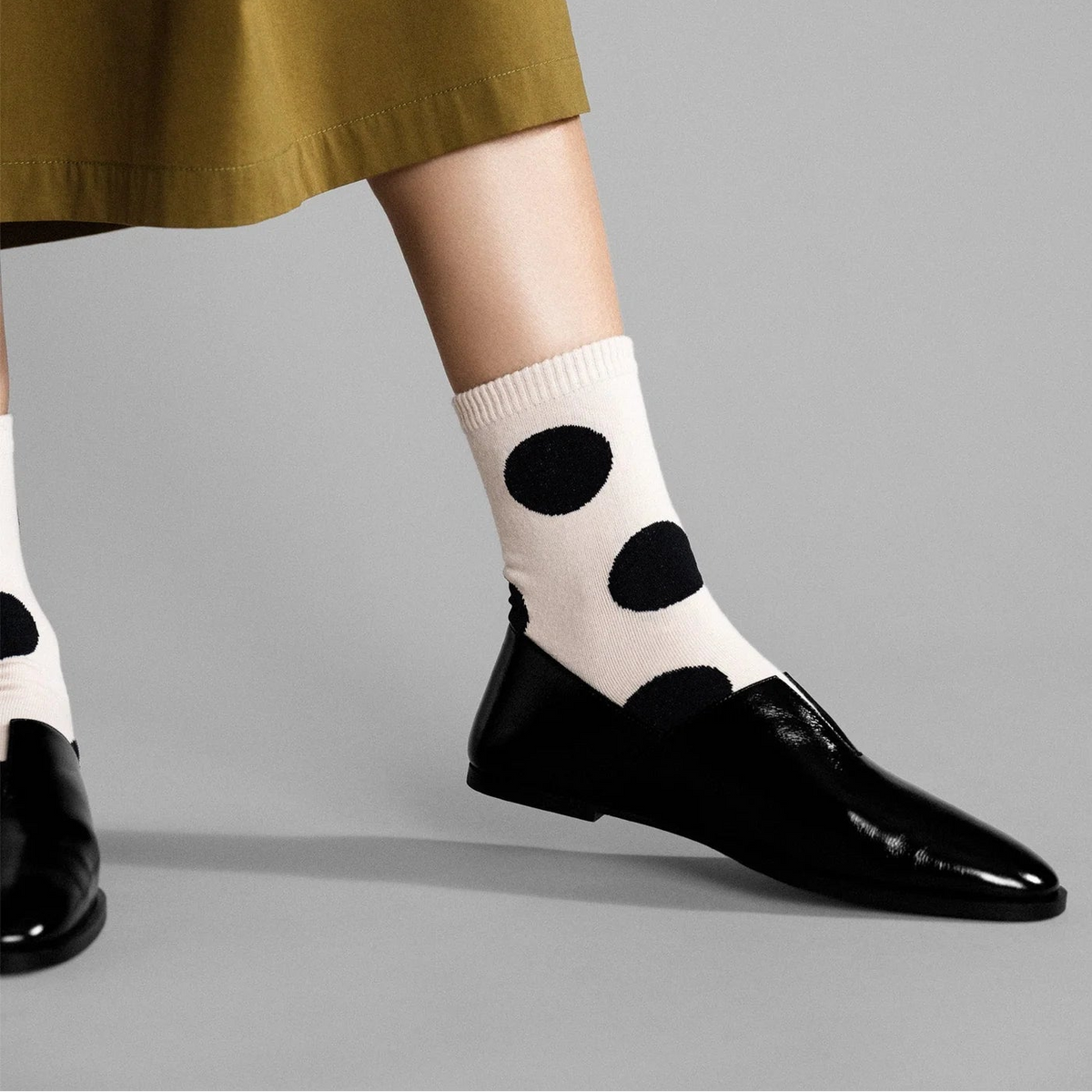 Rie Crew Socks - Blush