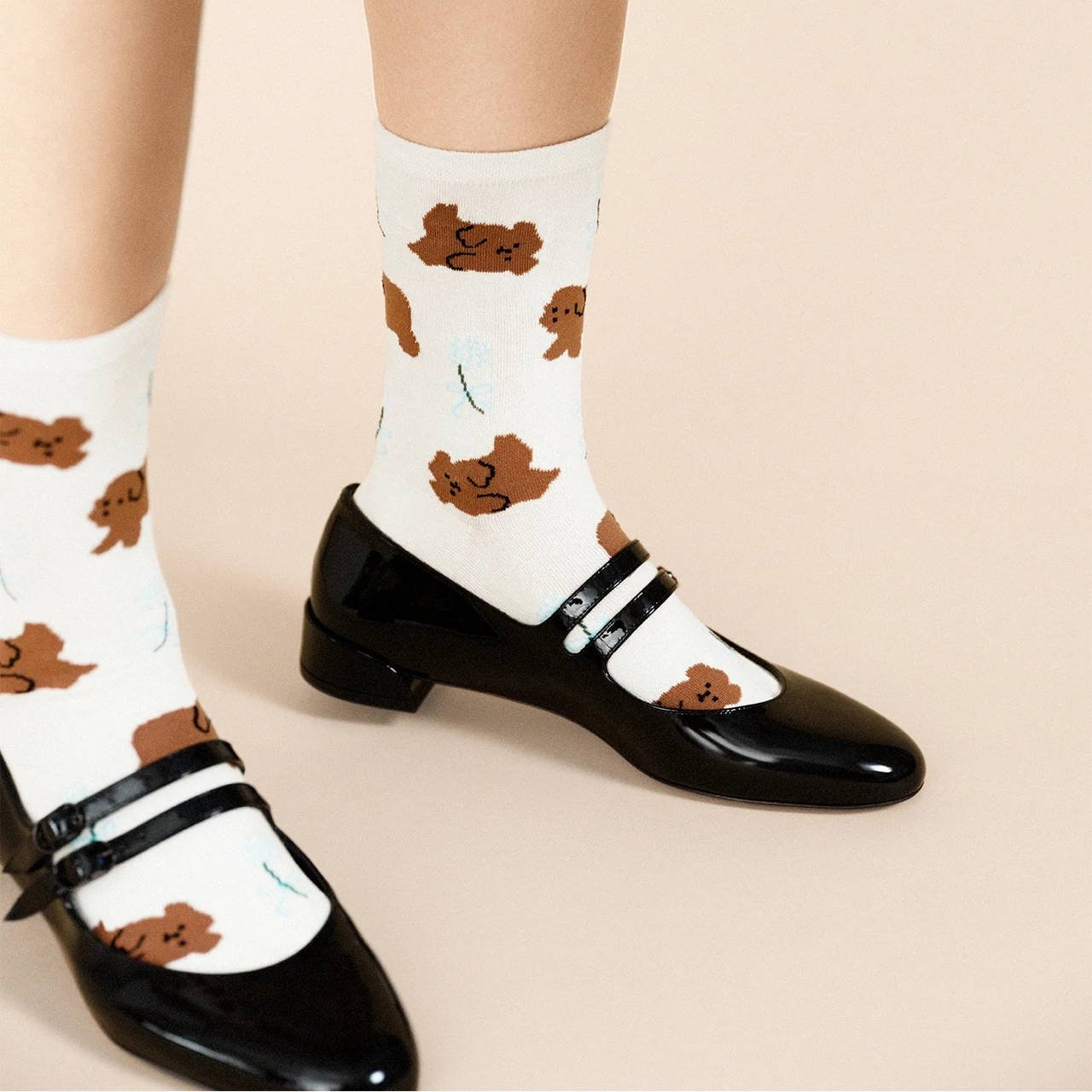 Gus Gus Crew Socks - Ivory