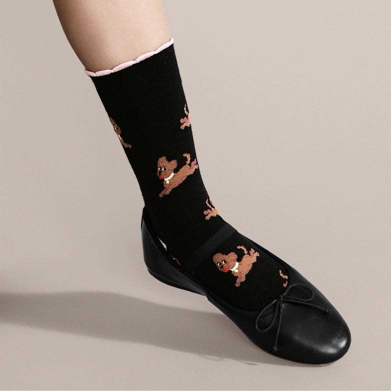 Gus on the Go Crew Socks - Black