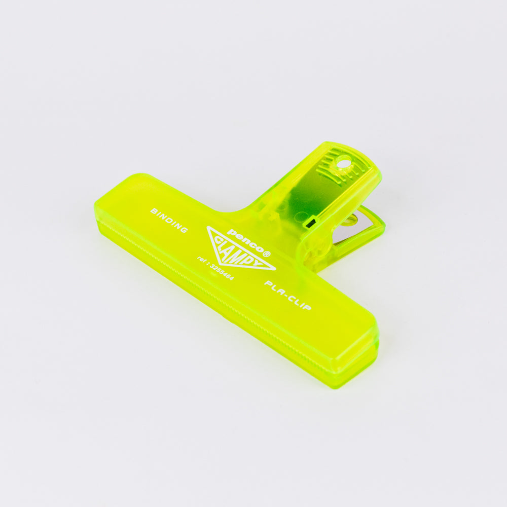 Plastic Clip - Clear Yellow