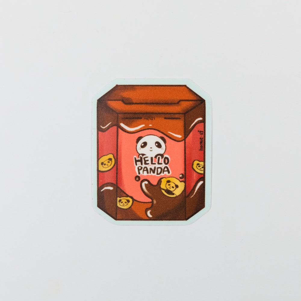 Hello Panda Tagline Hello Panda Matte Vinyl Sticker - Rare Device