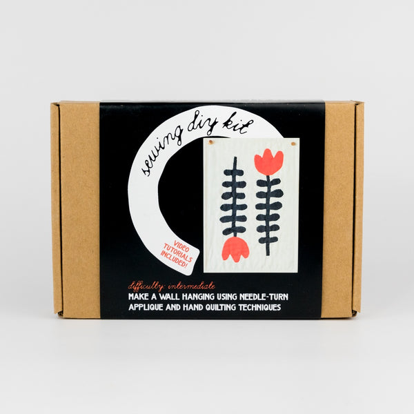 Nordic Flowers DIY Sewing Kit - Flame
