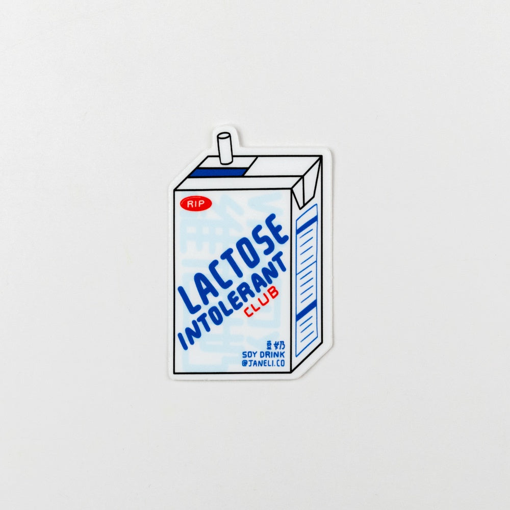 Lactose Intolerant Club Sticker