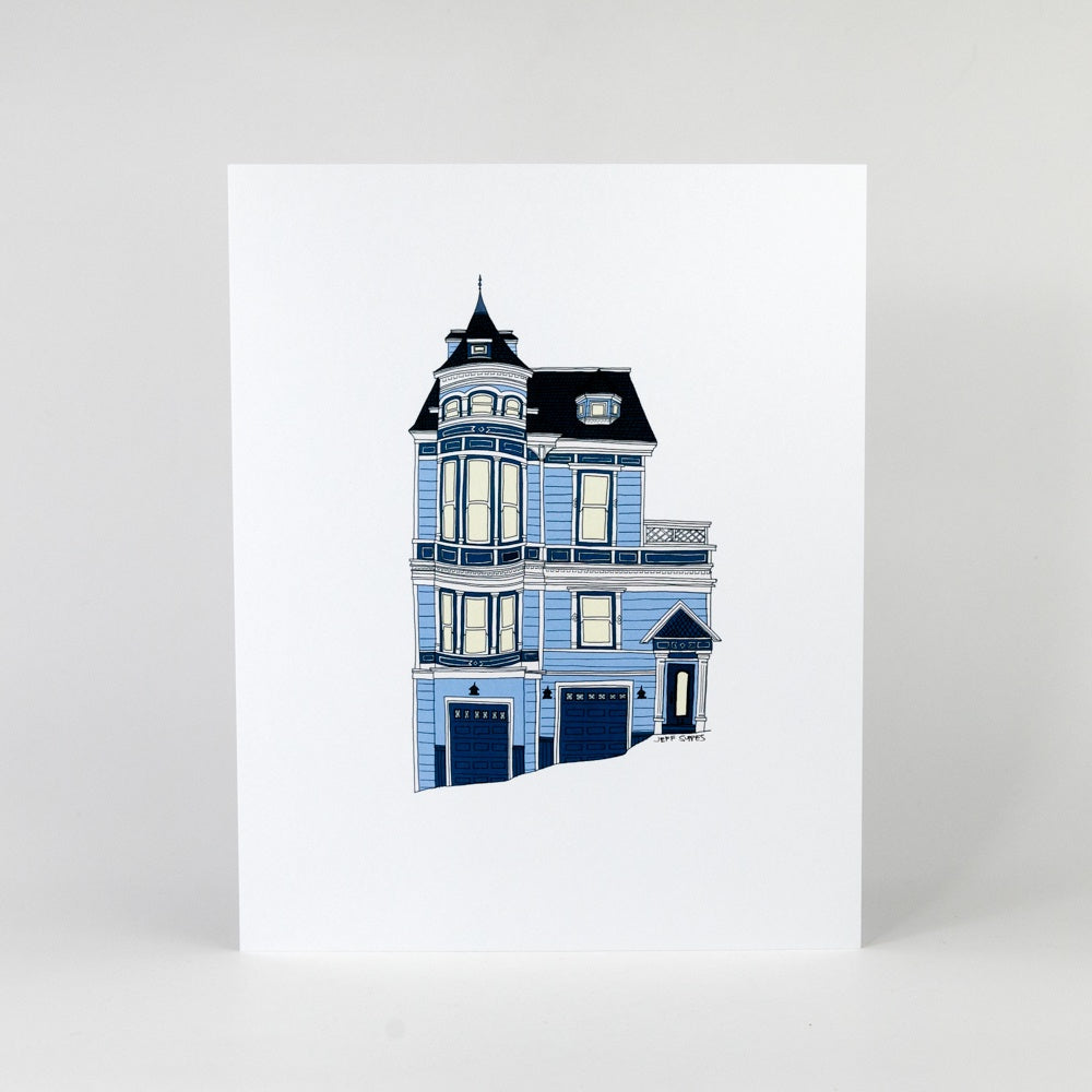 Blue Queen Anne Print