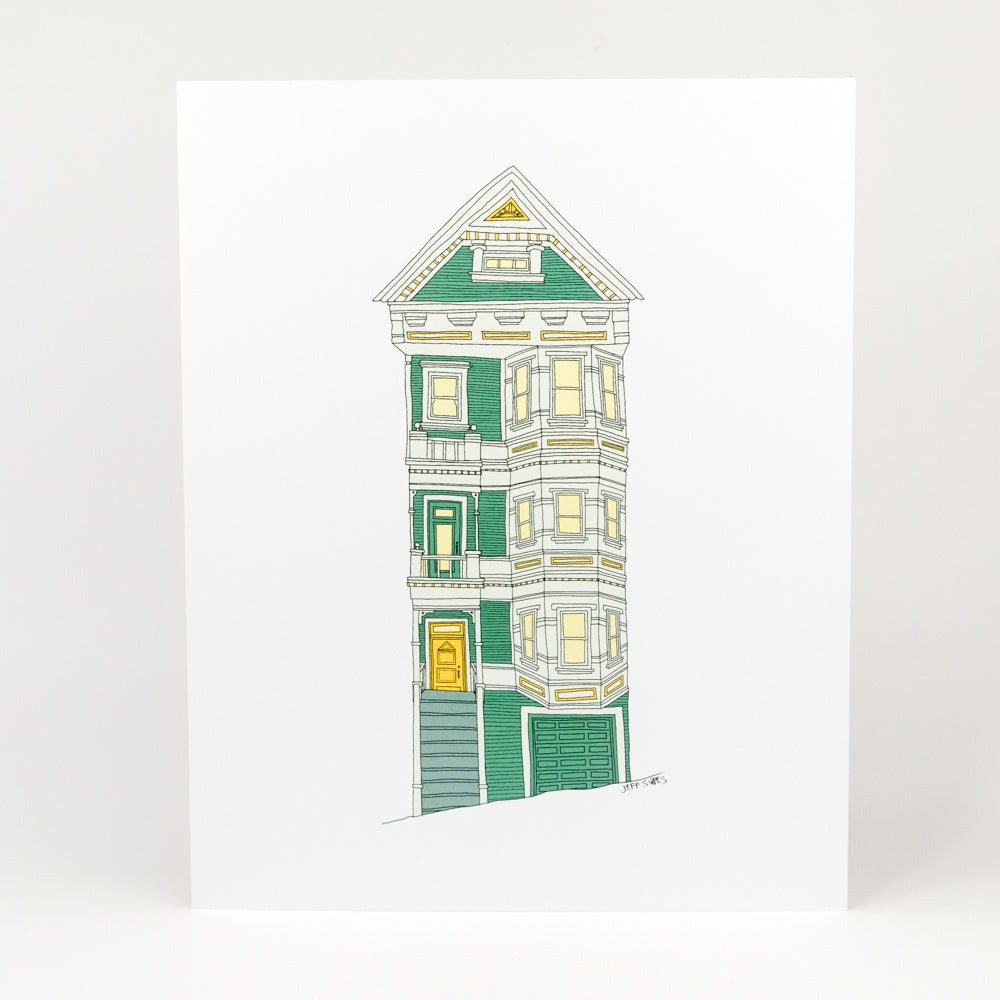 Green Edwardian Print