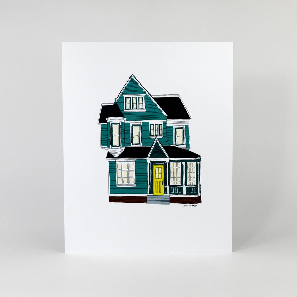 Green Queen Anne Print
