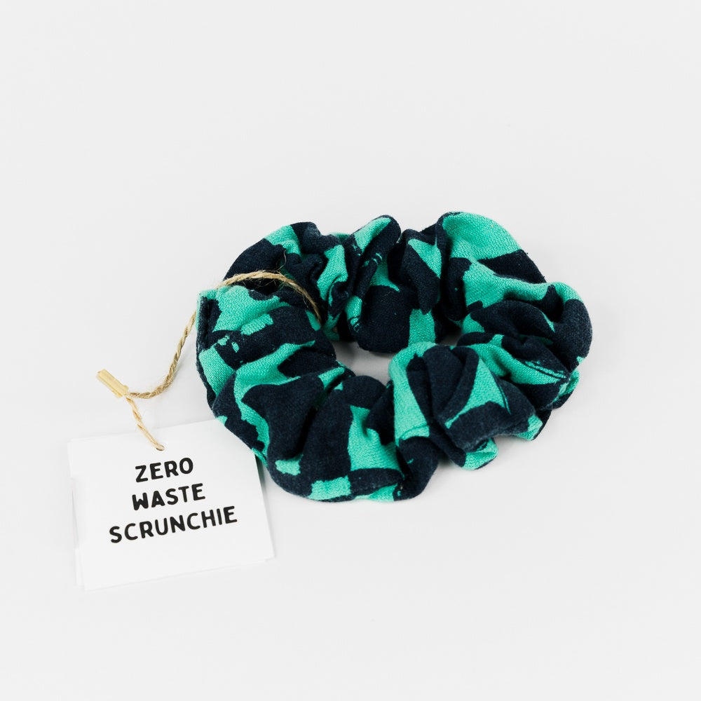 Zero Waste Scrunchie - Lucky Green