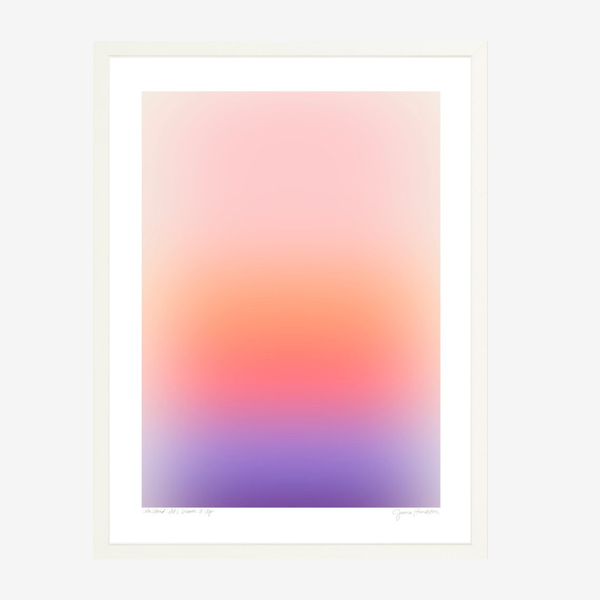 Color Cloud: Let's Dream It Up (Framed White 12x16)