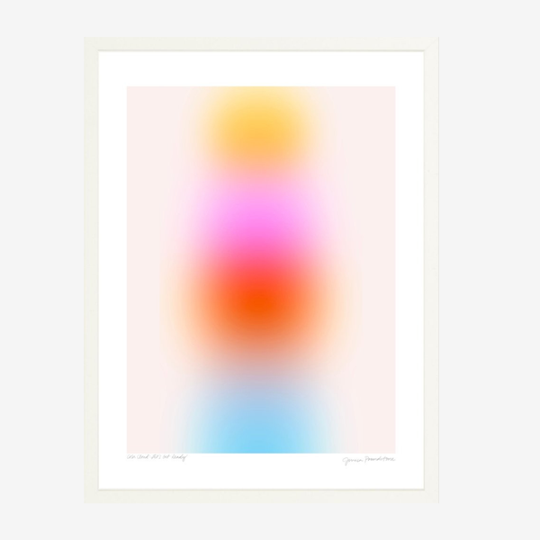 Color Cloud: Let's Get Ready (Framed White 12x16) by Jessica Poundstone