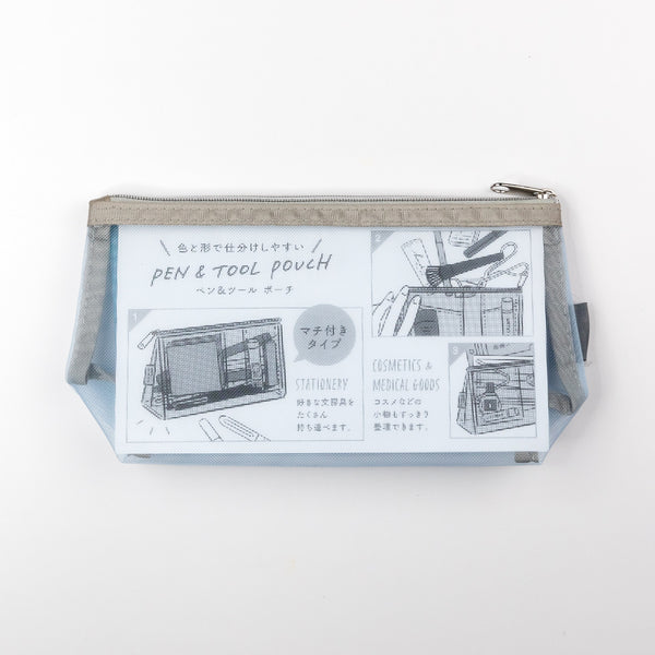 PEN & TOOL pouch with illustrations on a white background