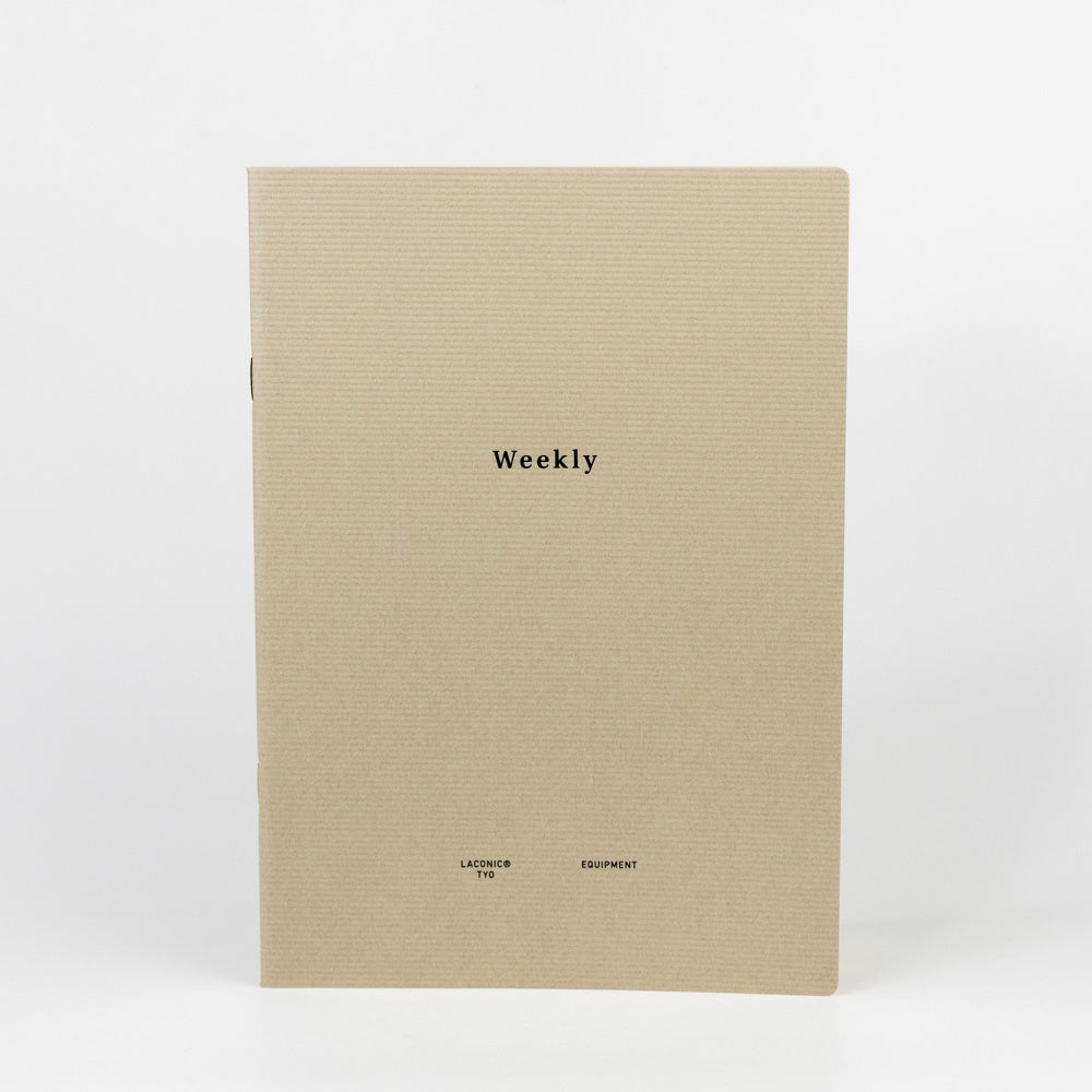 Laconic Style Notebook Weekly - Gray