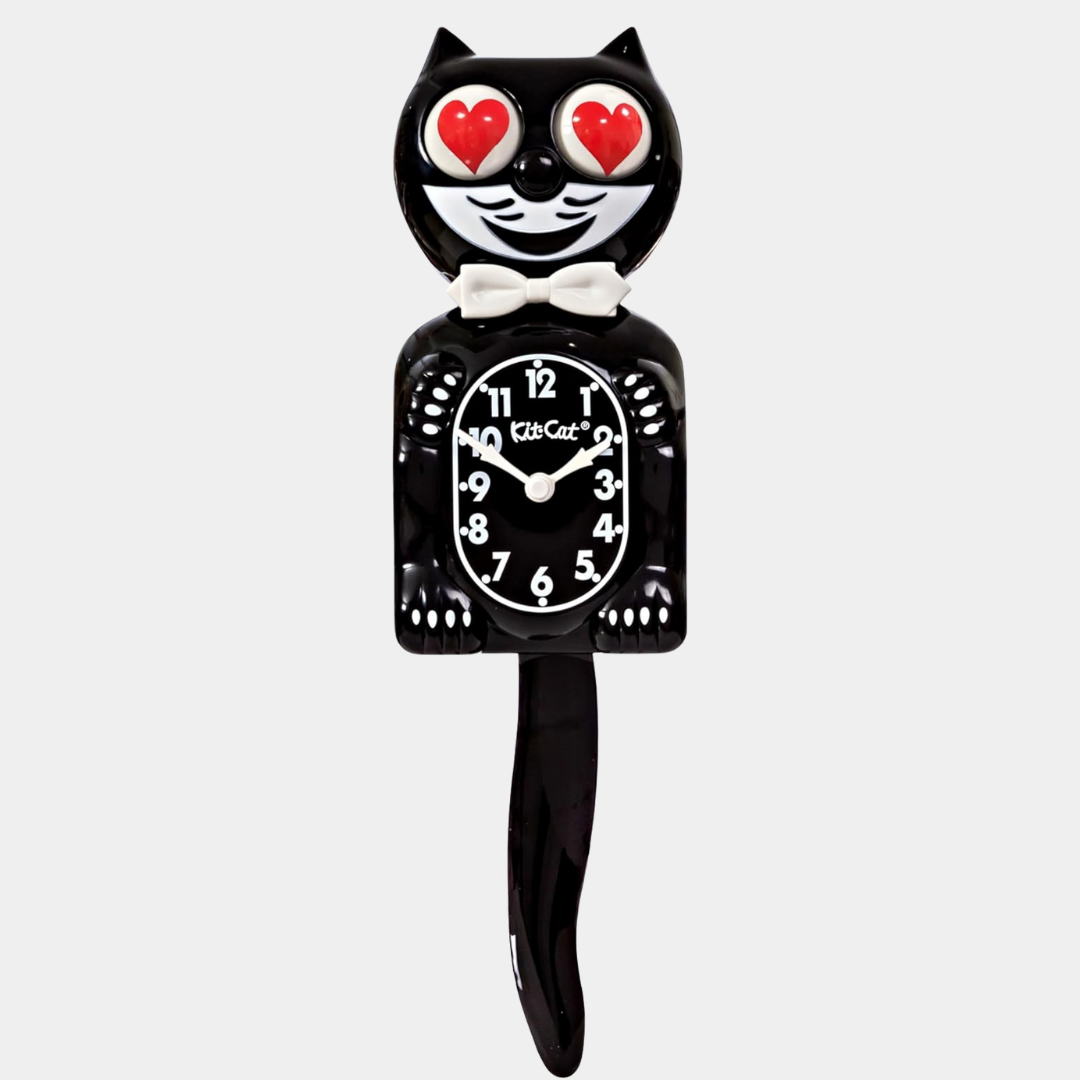 Classic Black Kit Cat Klock - Heart Eyes Limited Edition