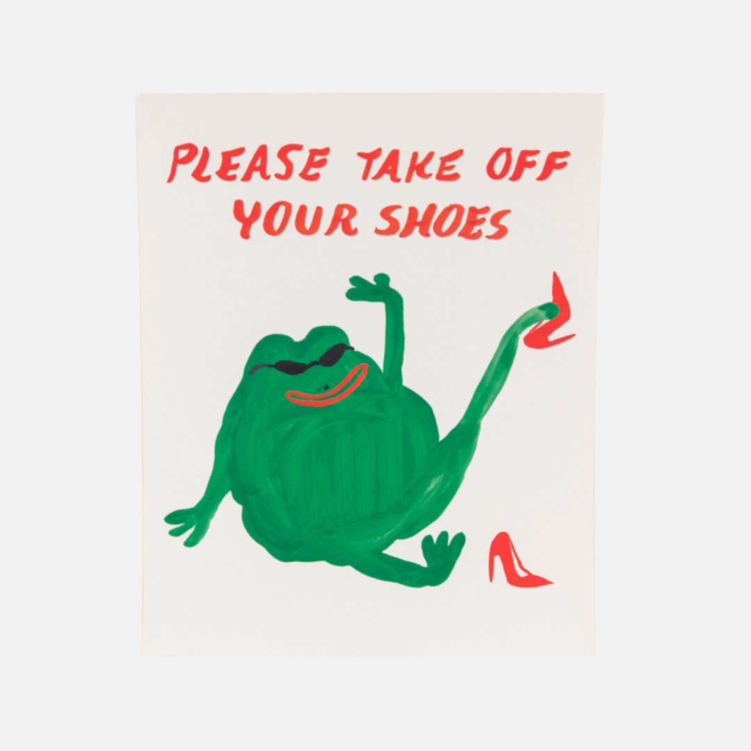 Please Take Off Your Shoes Print