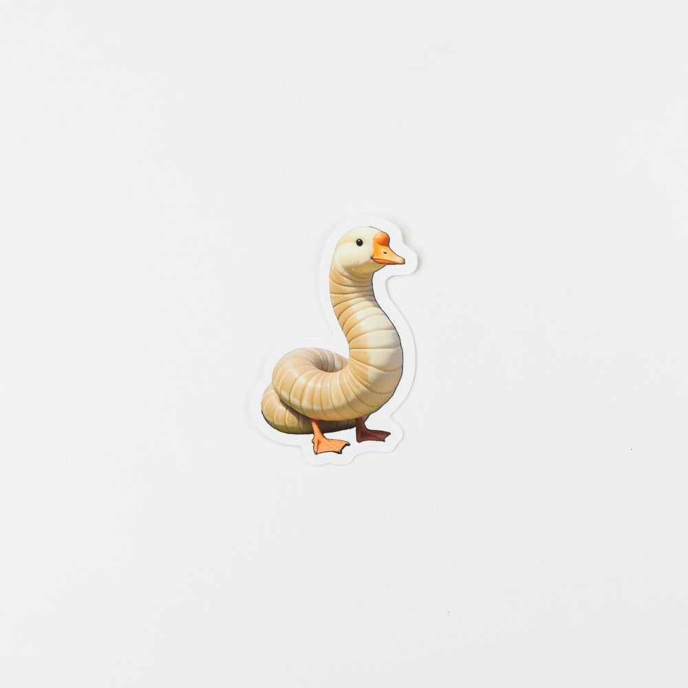 Goose-Worm Sticker