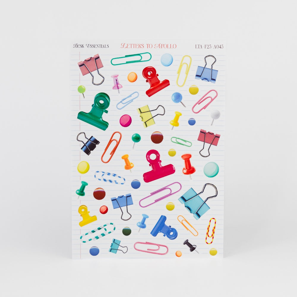 Desk Essentials Sticker Sheet