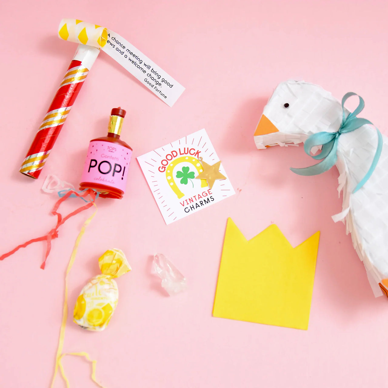 Refillable 6" Tabletop Piñata - Goose