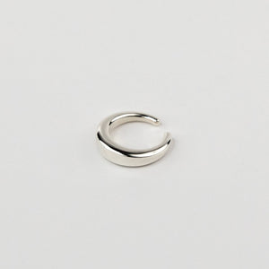 lindsay lewis round ear cuff silver