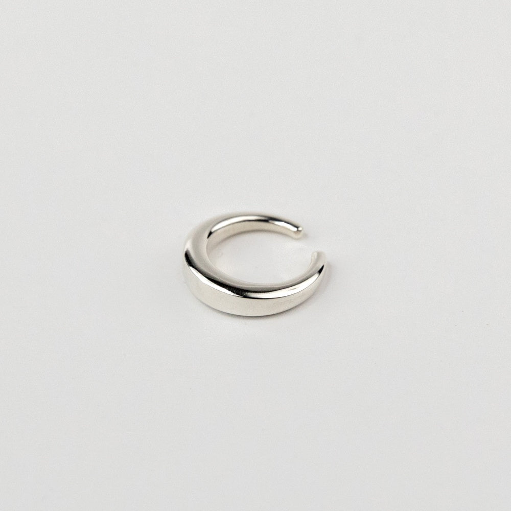 lindsay lewis round ear cuff silver