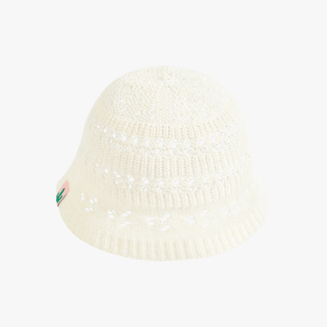 "Cactus" Crochet Bucket Hat - Ivory Breeze