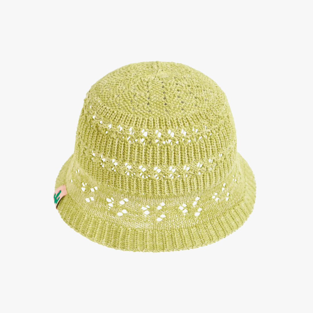 "Cactus" Crochet Bucket Hat - Mustard