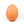 Orange egg on a white background