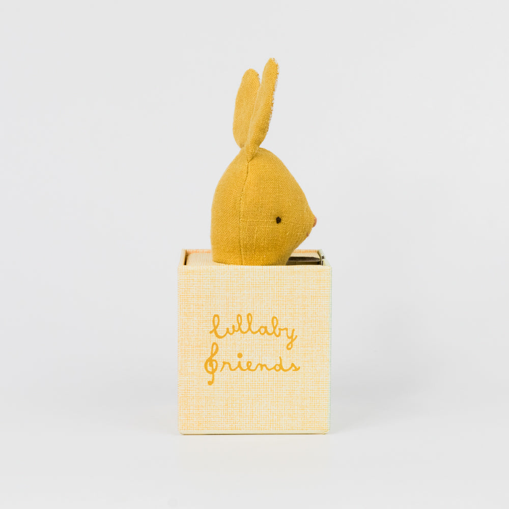 Lullaby Friends, Bunny Rattle - Dusty Yellow