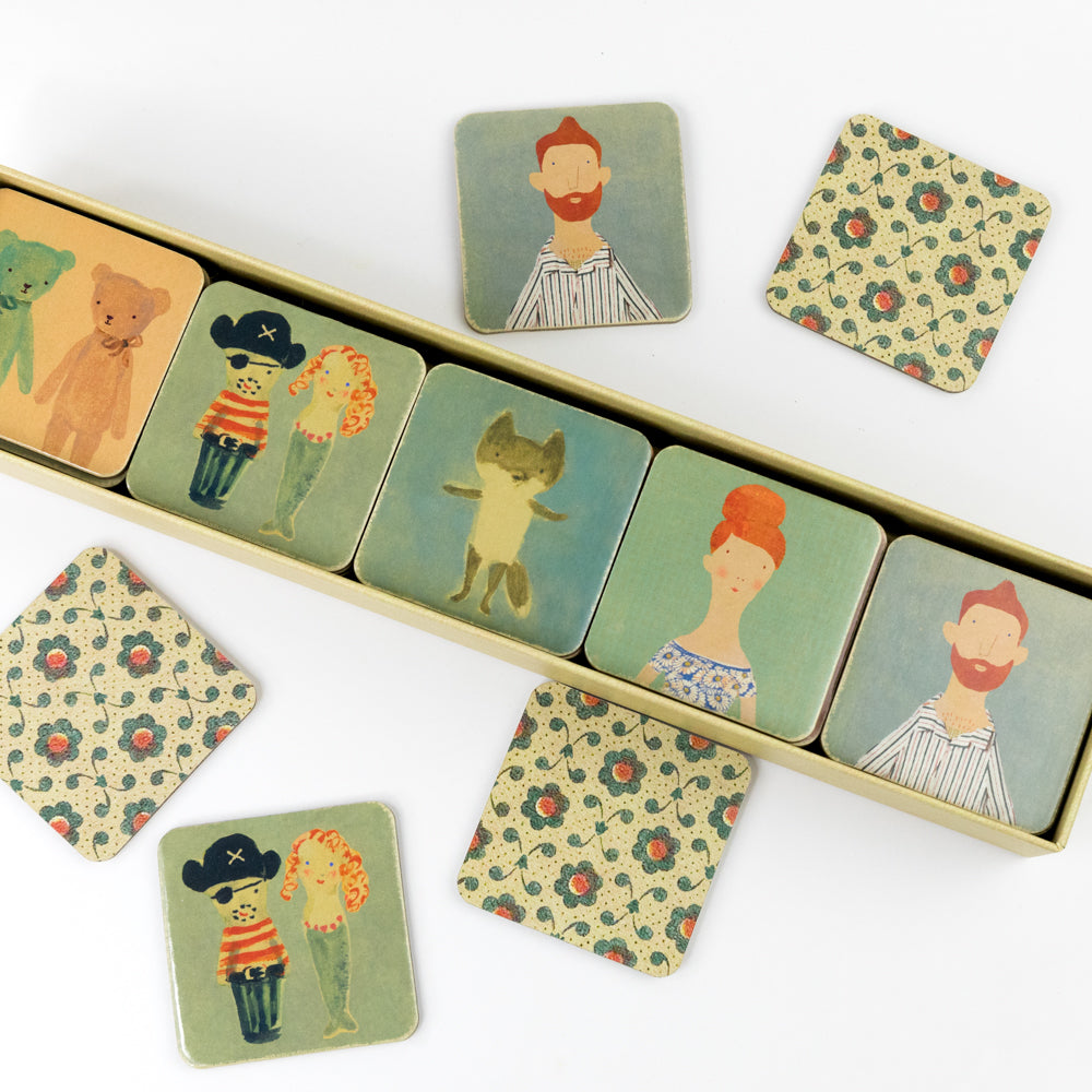 Box of '25 x 2 favourite memories' with illustrations on a white background