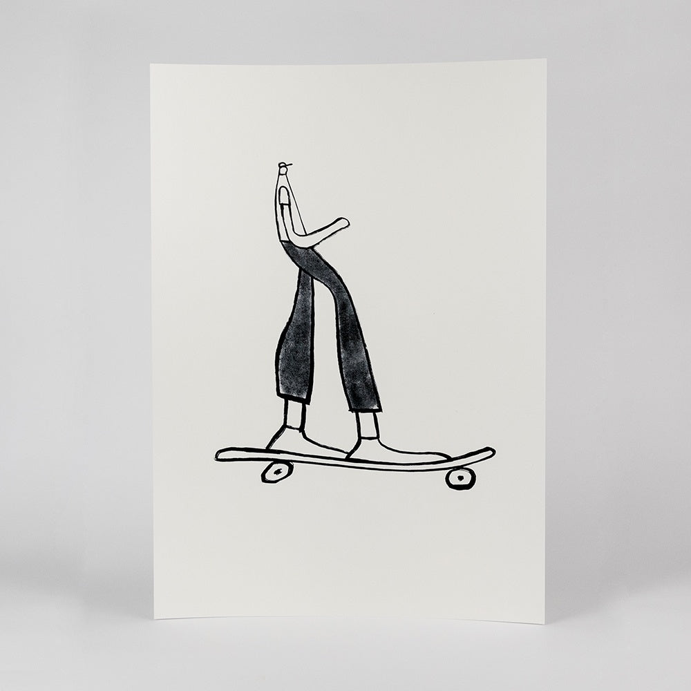 The Skater Art Print - A3