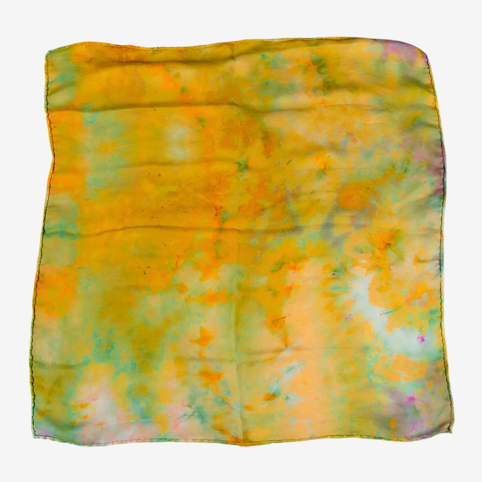 Mira Blackman Silk Scarf - Water Lily