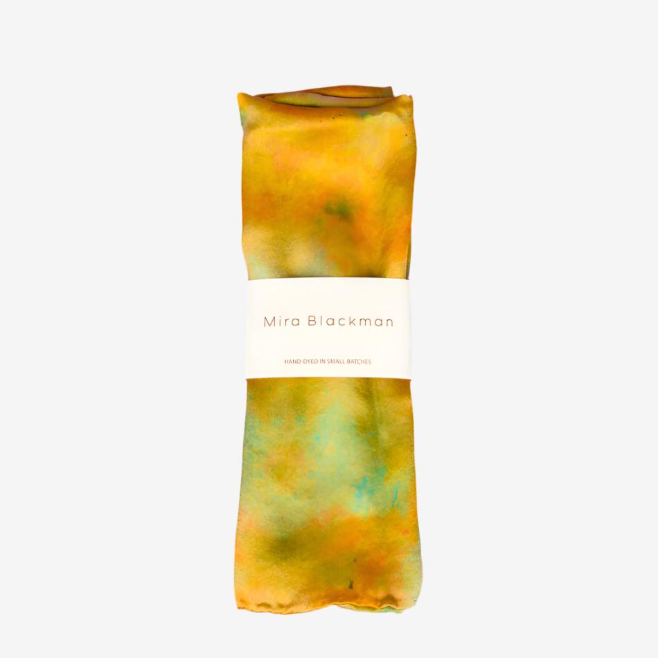 Mira Blackman Silk Scarf - Water Lily