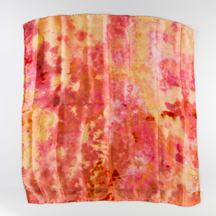 Silk Scarf - Coral