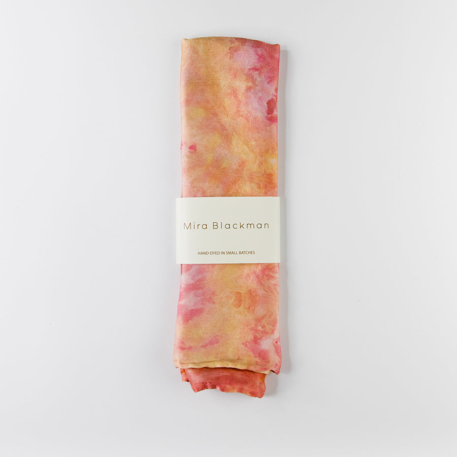 Silk Scarf - Coral