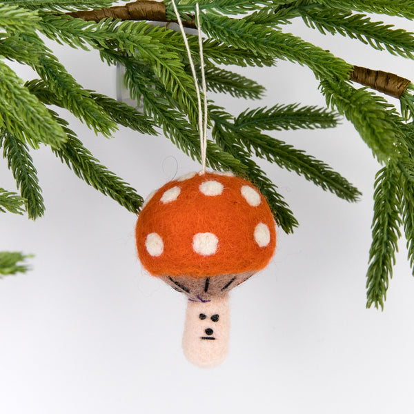 Mushroom Felt Ornament