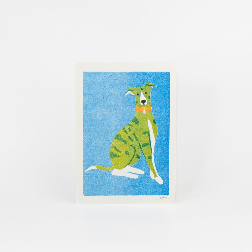 Whippet Mini Print Blue