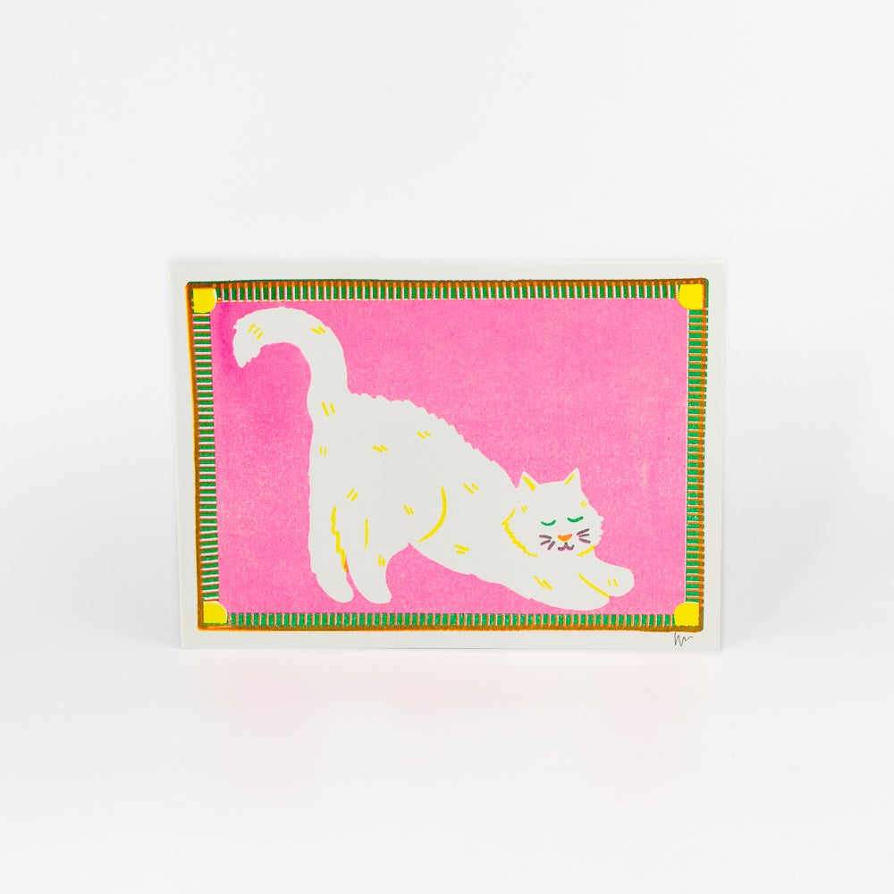 White Cat Mini Print