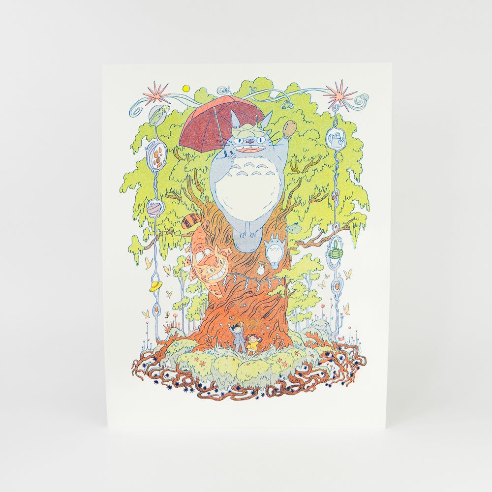Totoro Riso Print