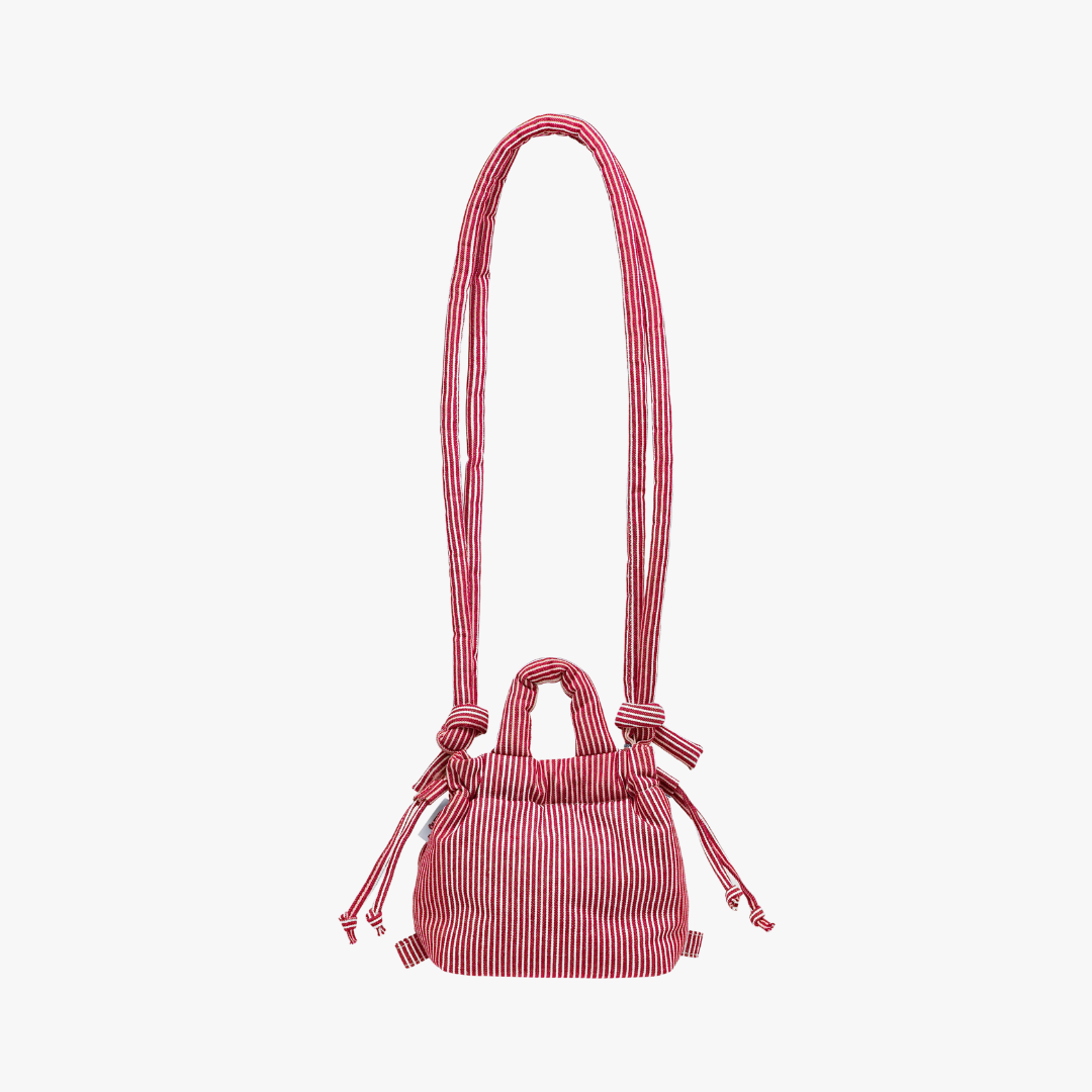 Micro Ona Soft Bag - Cotton Red Stripe