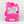 Pink packaging with temporary tattoos on a white background