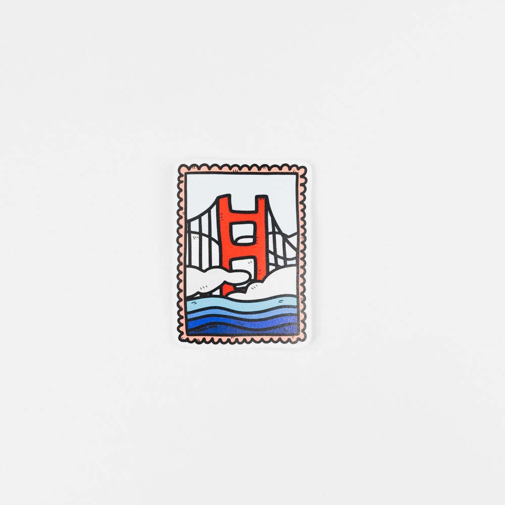 Framed Golden Gate Sticker
