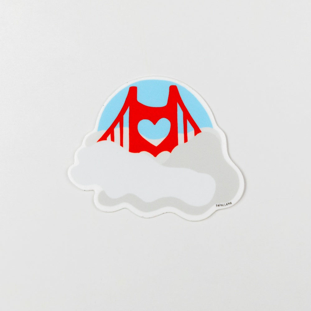 Foggy San Francisco Sticker