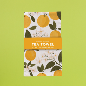 Paper Farm Press Orange Orchard Tea Towel