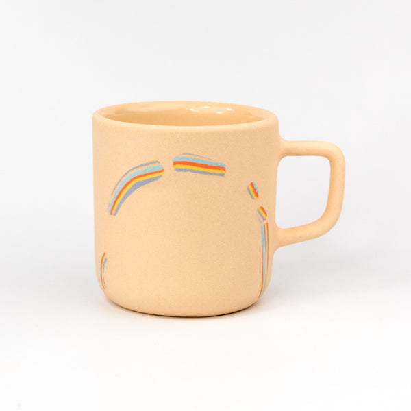 Peaches Rainbow Nerikomi Mug