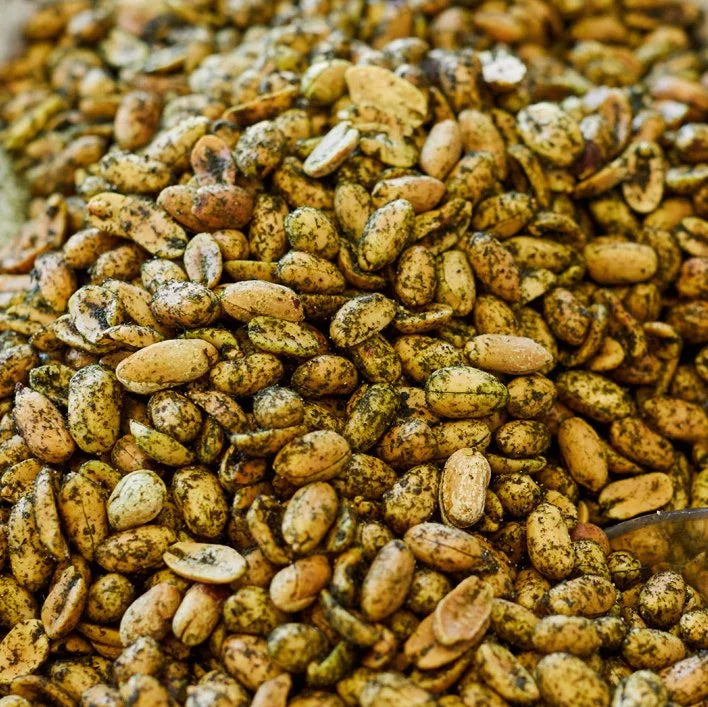 Orange packaging with white text and graphics on a white background